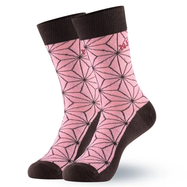 Calcetines de algodón estampados de Demon Slayer (media caña)