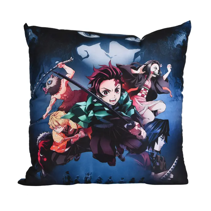 Cojín de Demon Slayer con los Pilares, Muzan y Urokodaki (40 x 40 cm) — Elbenwald