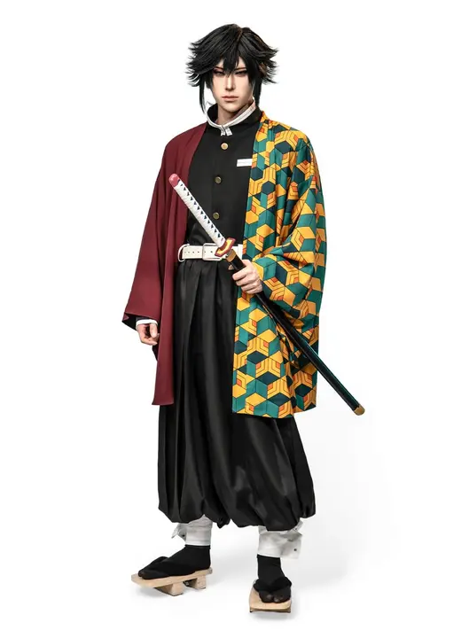 Cosplay de Giyu Tomioka de tela pesada y bordado — OSIAS