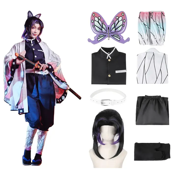 Cosplay de Shinobu Kocho de 8 piezas con peluca — JYakeji