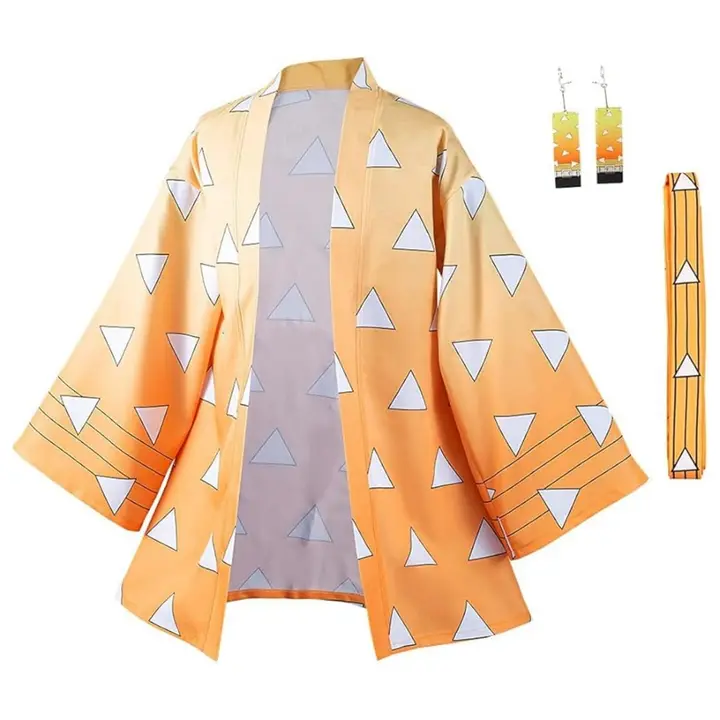Cosplay de Tanjiro Kamado (haori, kimono y pendientes) — IOONCHI