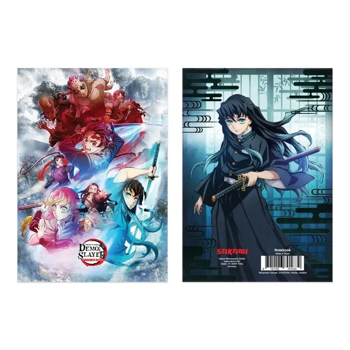 Cuaderno A5 de Demon Slayer con páginas en blanco — SAKAMI
