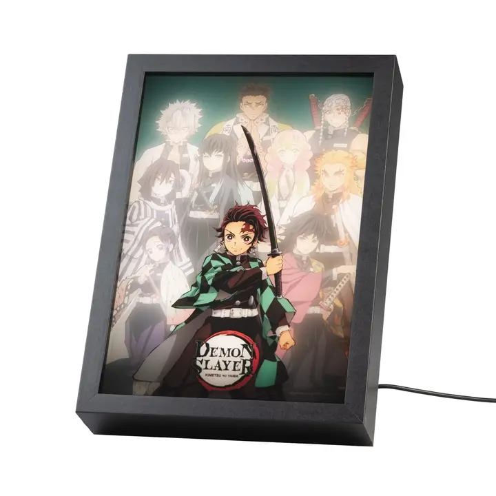 Cuadro con luz LED de Demon Slayer (20 x 28 cm) — Grupo Erik