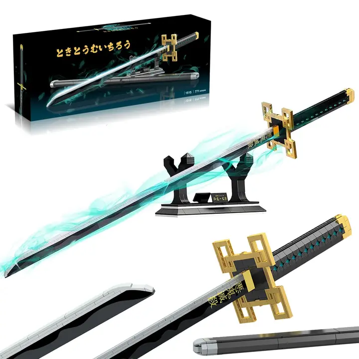 Espada de Muichiro Tokito para construir (771 piezas) con funda y soporte — HIGH GODO