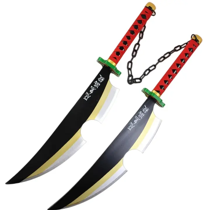 Espadas gemelas de espuma de Tengen Uzui (80 cm, 2 piezas) — damdos