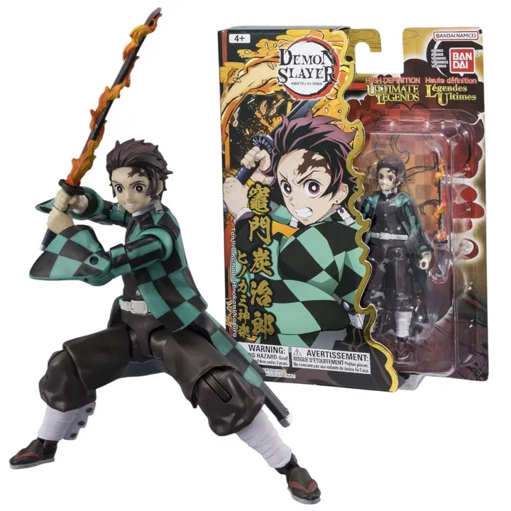 Figura articulada de Tanjiro Hinokami Kagura Ultimate Legends HD (12 cm) — Bandai