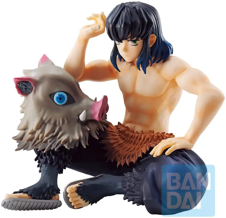 Figura de Inosuke Hashibira Ichibansho «Tengen Uzui Is Here!» (10 cm) — Bandai