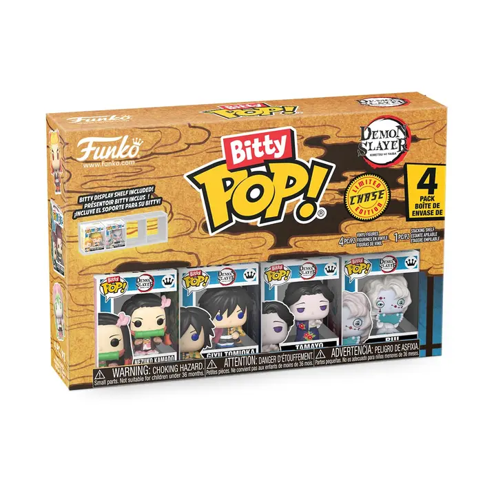 Funko Bitty Pop! pack de 4: Nezuko, Giyu y más