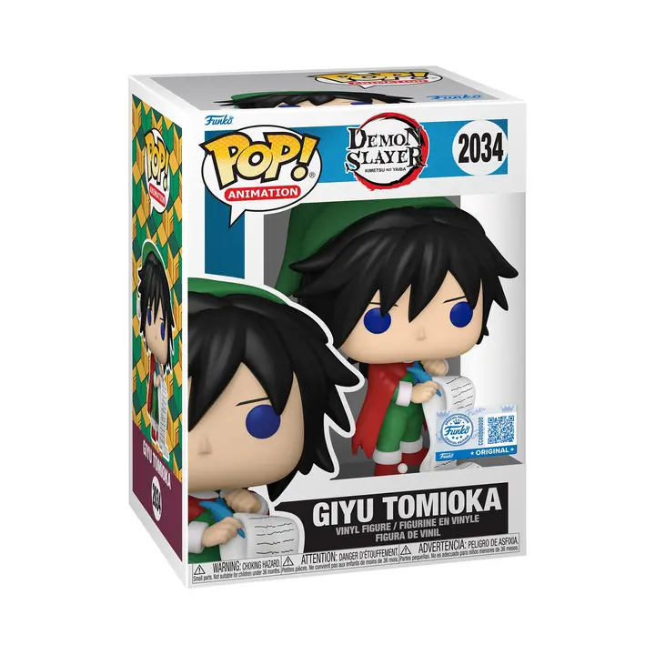Funko Pop! Giyu Tomioka navideño (exclusivo de Amazon)