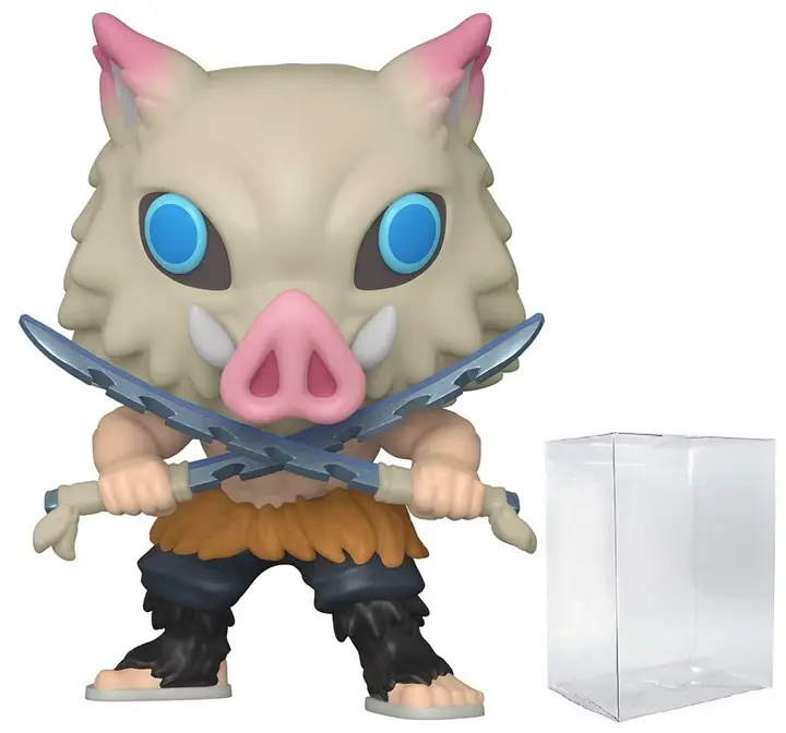 Funko Pop! Inosuke Hashibira con protector de caja