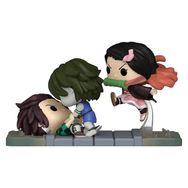 Funko Pop! Moments Tanjiro y Nezuko contra el demonio del templo