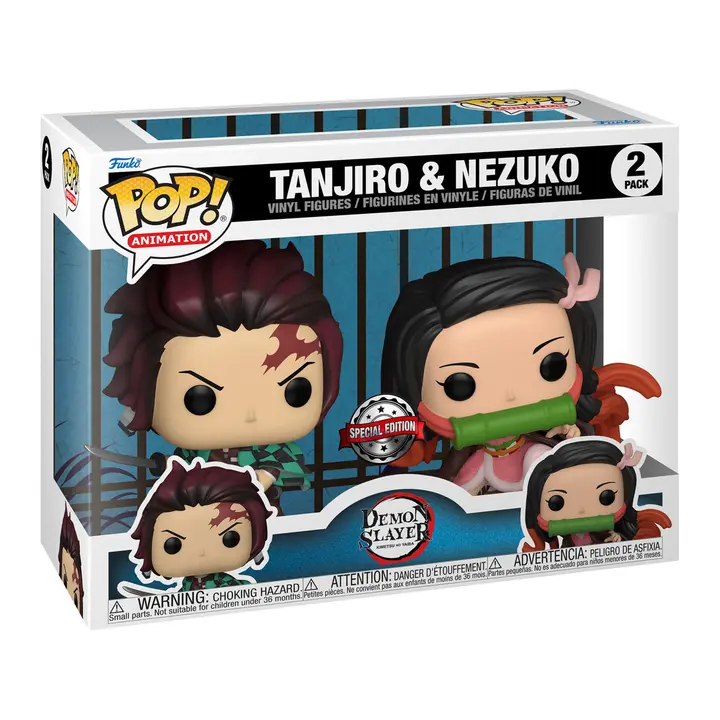 Funko Pop! pack de 2: Tanjiro y Nezuko (edición especial)