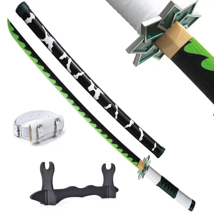 Katana de bambú de Sanemi Shinazugawa con soporte y cinturón (102 cm) — Wah Shing Yuen