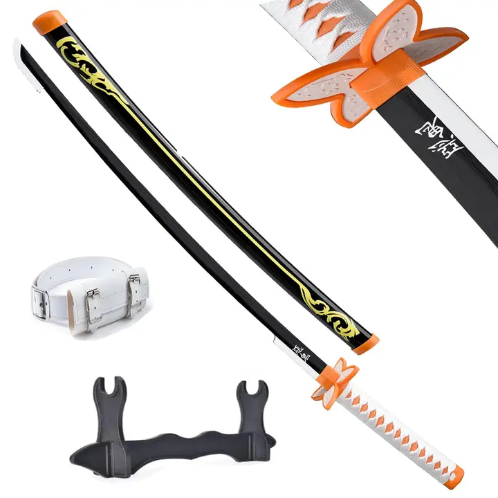 Katana de bambú de Shinobu Kocho con soporte y cinturón (102 cm) — Wah Shing Yuen