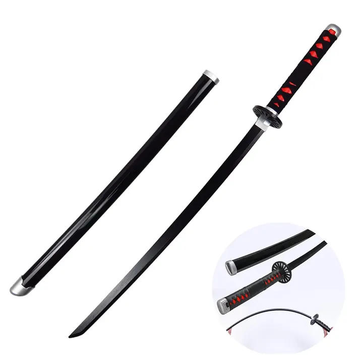 Katana de Tanjiro Kamado para cosplay en bambú y ABS (104 cm) — Ubephant