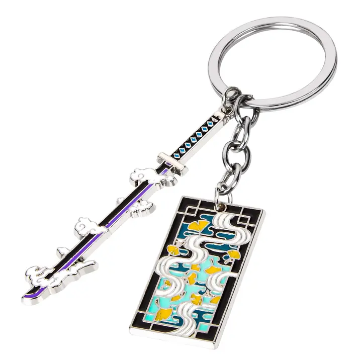 Llavero artesanal de Demon Slayer (2 piezas) — Weeb Keychains