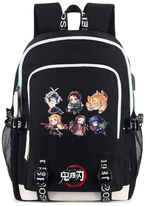 Mochila para portátil 15,6" con seis personajes y USB (20,85 L) — Roffatide