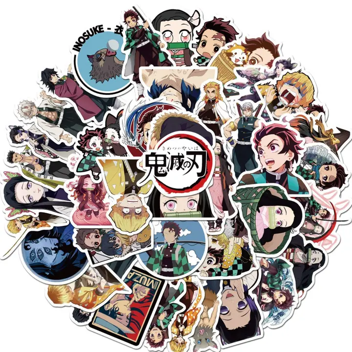 Pack de 50 pegatinas de vinilo de Demon Slayer — Huayao