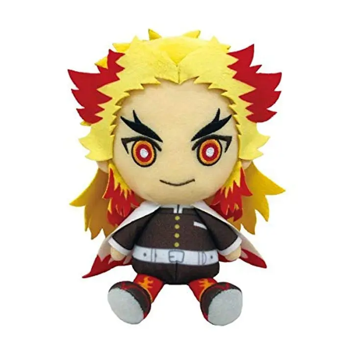 Peluche chibi de Kyojuro Rengoku (15 cm) — Bandai