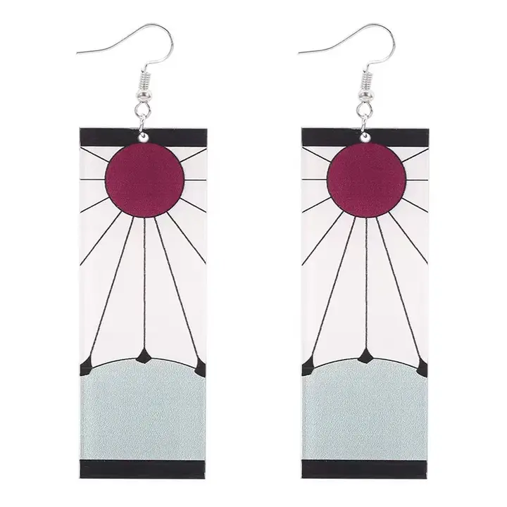 Pendientes hanafuda de Tanjiro Kamado — Bkinpid