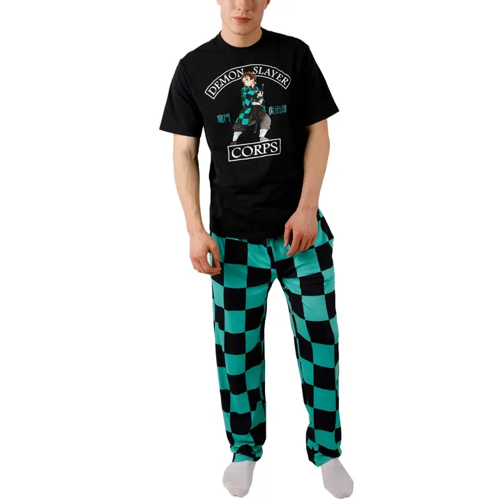 Pijama de hombre de Tanjiro Kamado «Demon Slayer Corps» — Bioworld