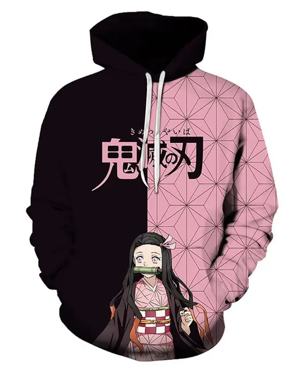 Sudadera con capucha de Demon Slayer estilo Harajuku — Satdflie