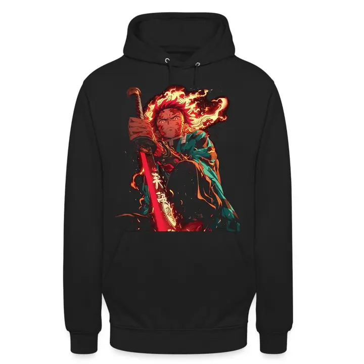 Sudadera con capucha de Tanjiro, Nezuko, Zenitsu e Inosuke — Unibly