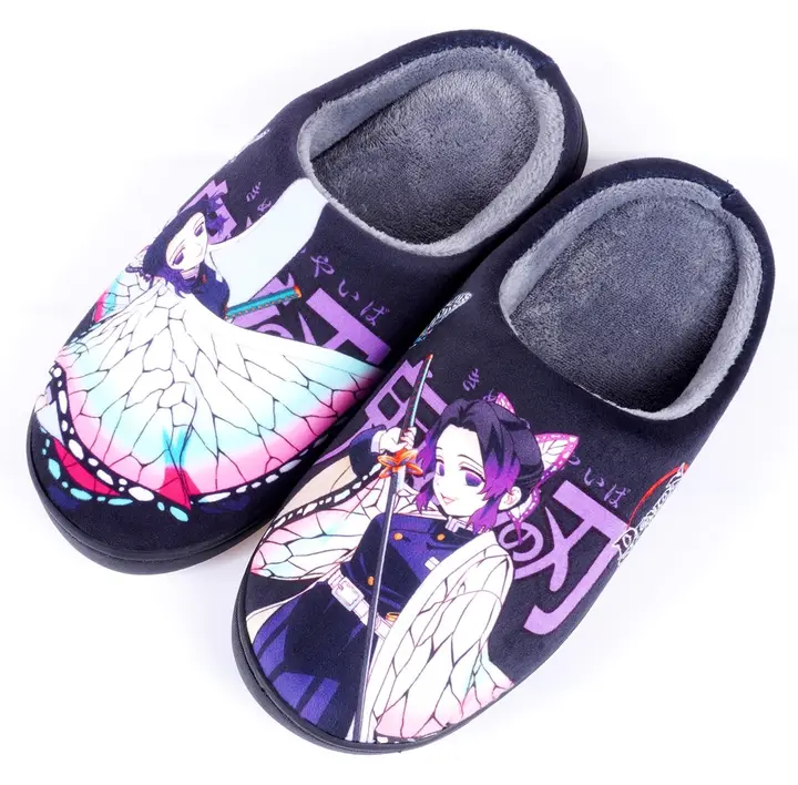 Zapatillas de casa (pantuflas) de invierno Demon Slayer — WANHONGYUE